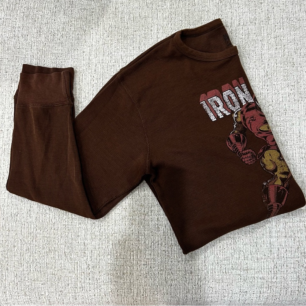 Marvel Iron Man Brown Long Sleeve Tee